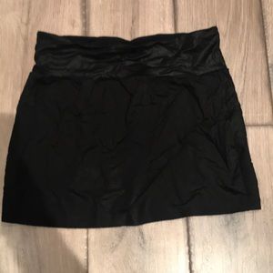 American Apparel shiny black skirt